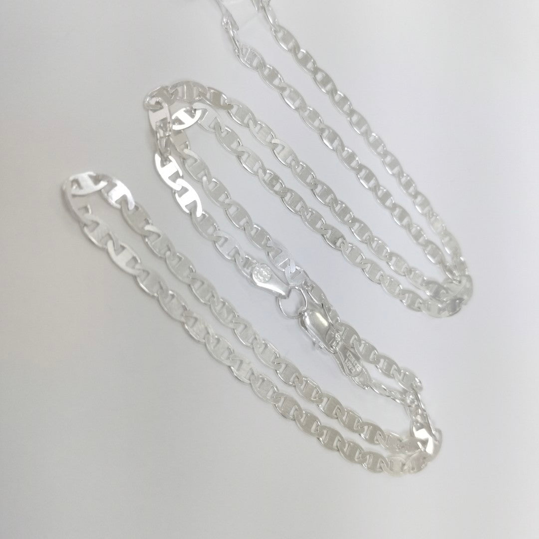 CADENA TEJIDO GUCHI PLATA .925 60 CM 9.1 GR (NUEVO)