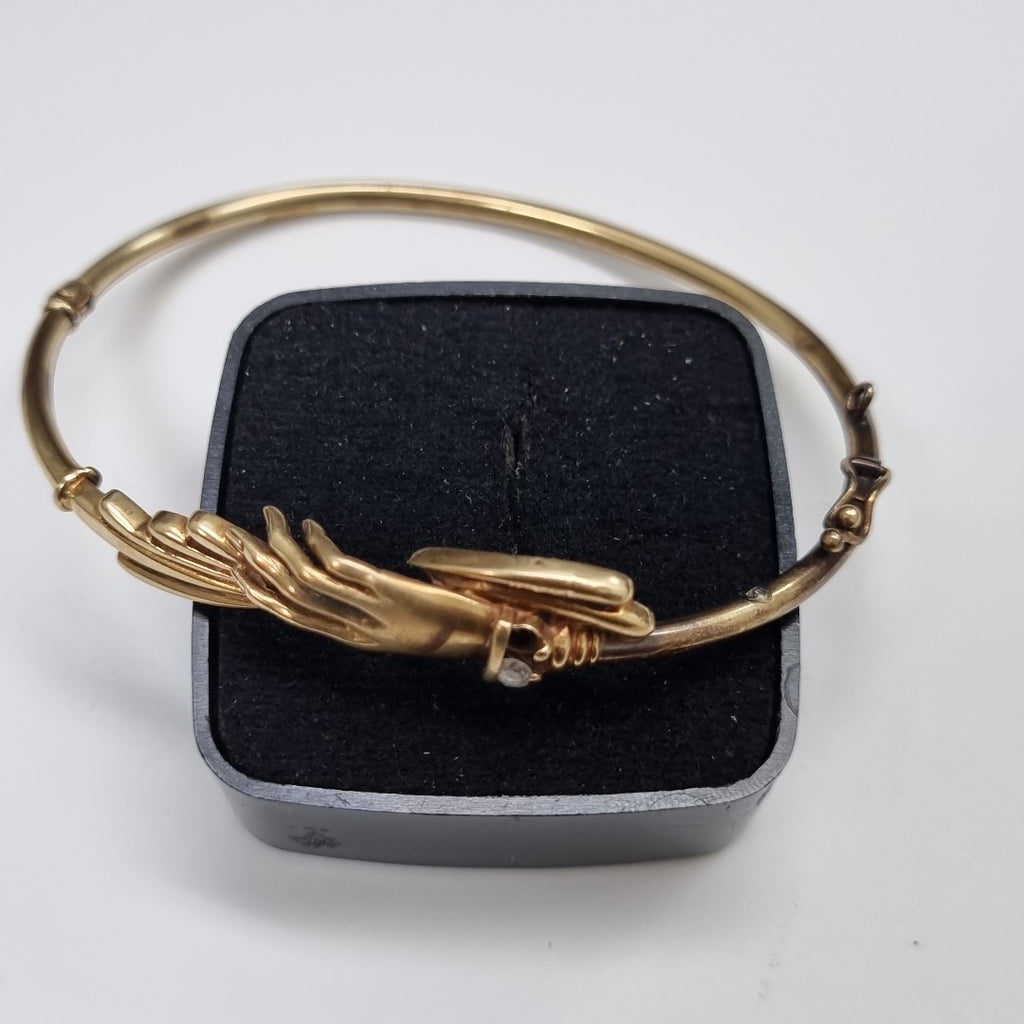 PULSERA RIGIDA ORO 14 K 8.4 GRMS (SEMINUEVO)