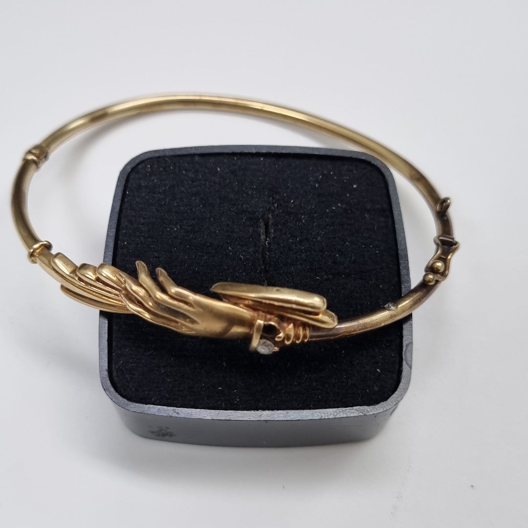 PULSERA RIGIDA ORO 14 K 8.4 GRMS (SEMINUEVO)