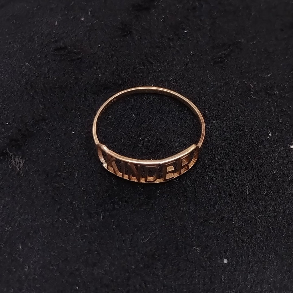 ANILLO ORO 10 K 0,50 GRMS (SEMINUEVO)