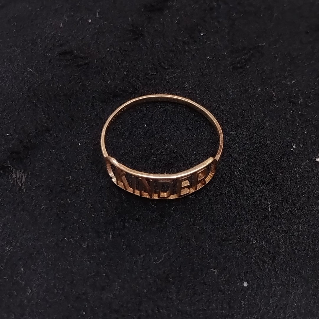 ANILLO ORO 10 K 0,50 GRMS (SEMINUEVO)