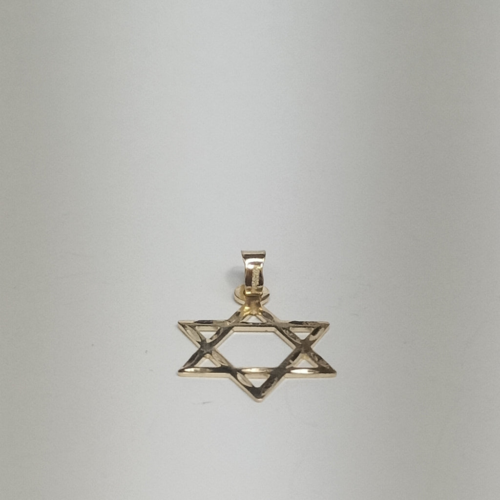 DIJE TEJIDO ESTRELLA DE DAVID 14K 0.5 GR (NUEVO)