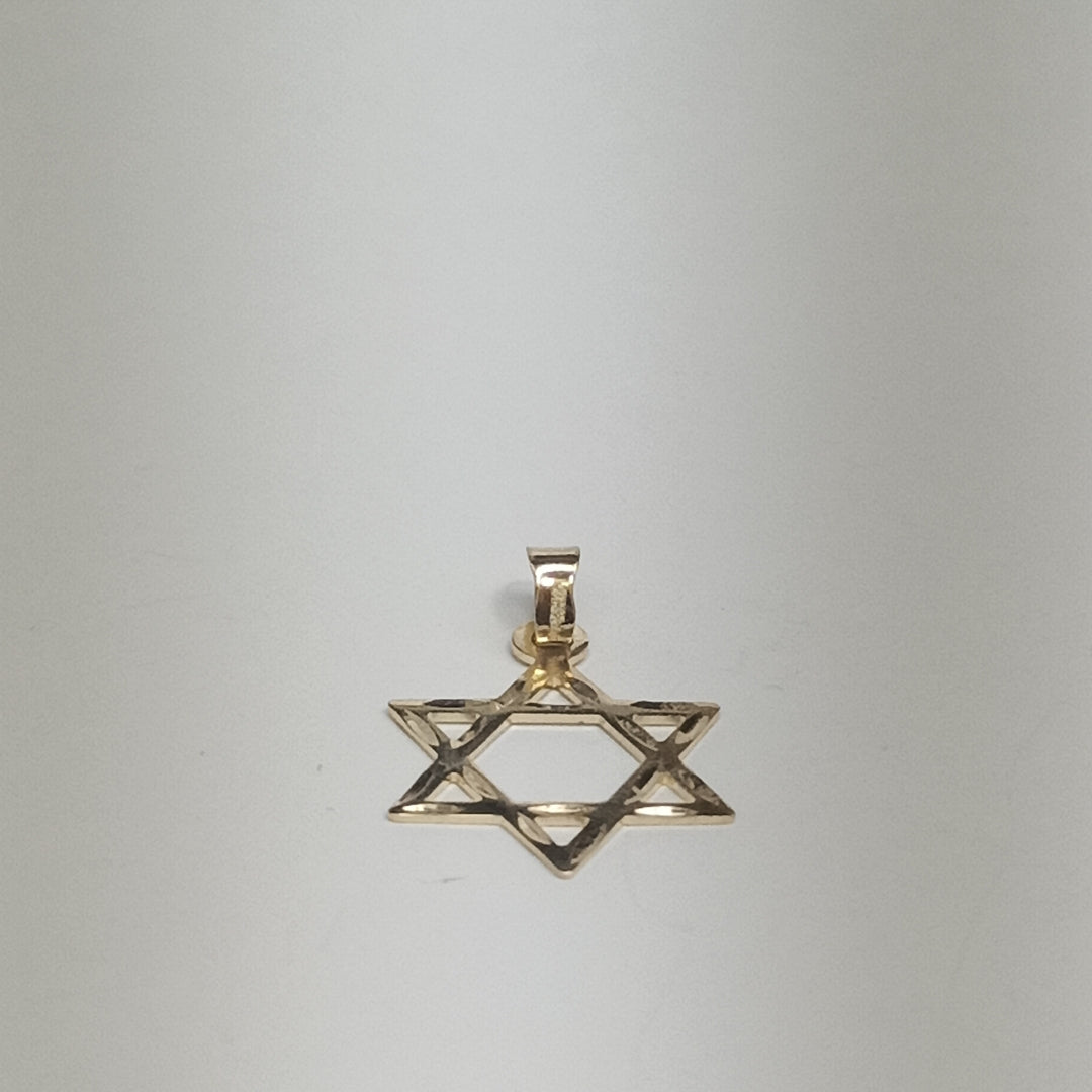 DIJE TEJIDO ESTRELLA DE DAVID 14K 0.5 GR (NUEVO)
