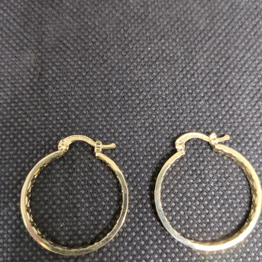 ARETES TEJIDO ARRACADA CON GRECAS 14K 2.8 GR (NUEVO)