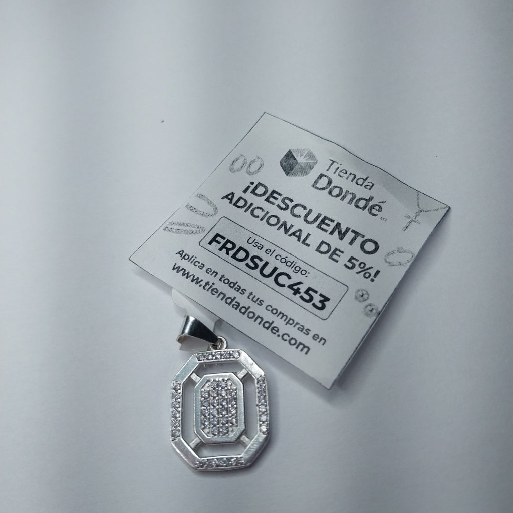 DIJE C/CIRCONIAS PLATA .925 3.4 GR (NUEVO)