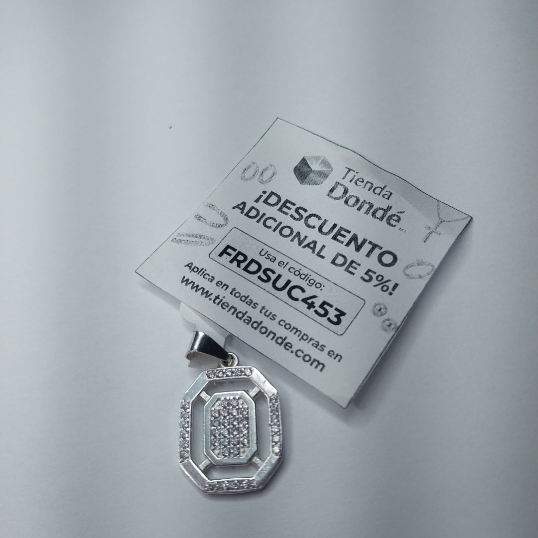 DIJE C/CIRCONIAS PLATA .925 3.4 GR (NUEVO)