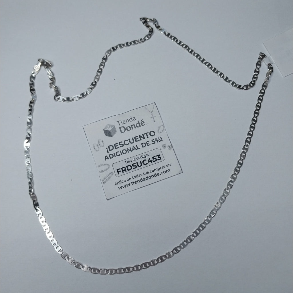 CADENA TEJIDO GUCHI PLATA .925 60 CM 9.3 GR (NUEVO)