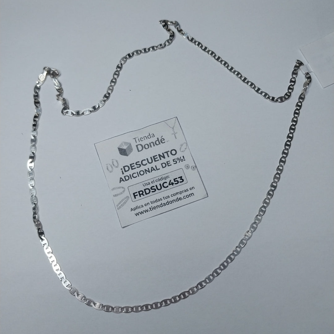 CADENA TEJIDO GUCHI PLATA .925 60 CM 9.3 GR (NUEVO)