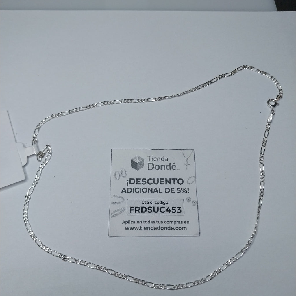 CADENA TEJIDO 3X1 PLATA .925 50 CM 4.2 GR (NUEVO)