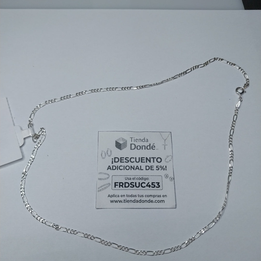 CADENA TEJIDO 3X1 PLATA .925 50 CM 4.2 GR (NUEVO)