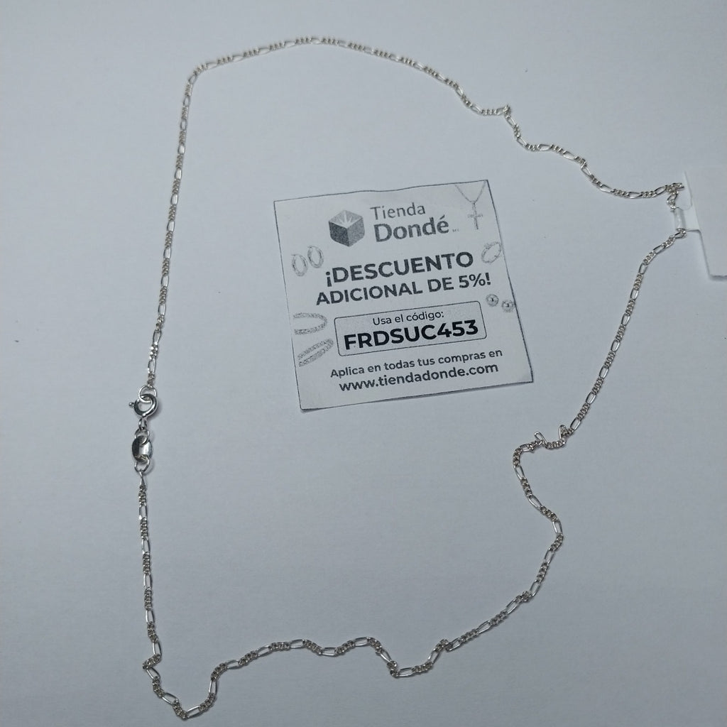 CADENA TEJIDO 3X1 PLATA .925 50 CM 2.3 GR (NUEVO)