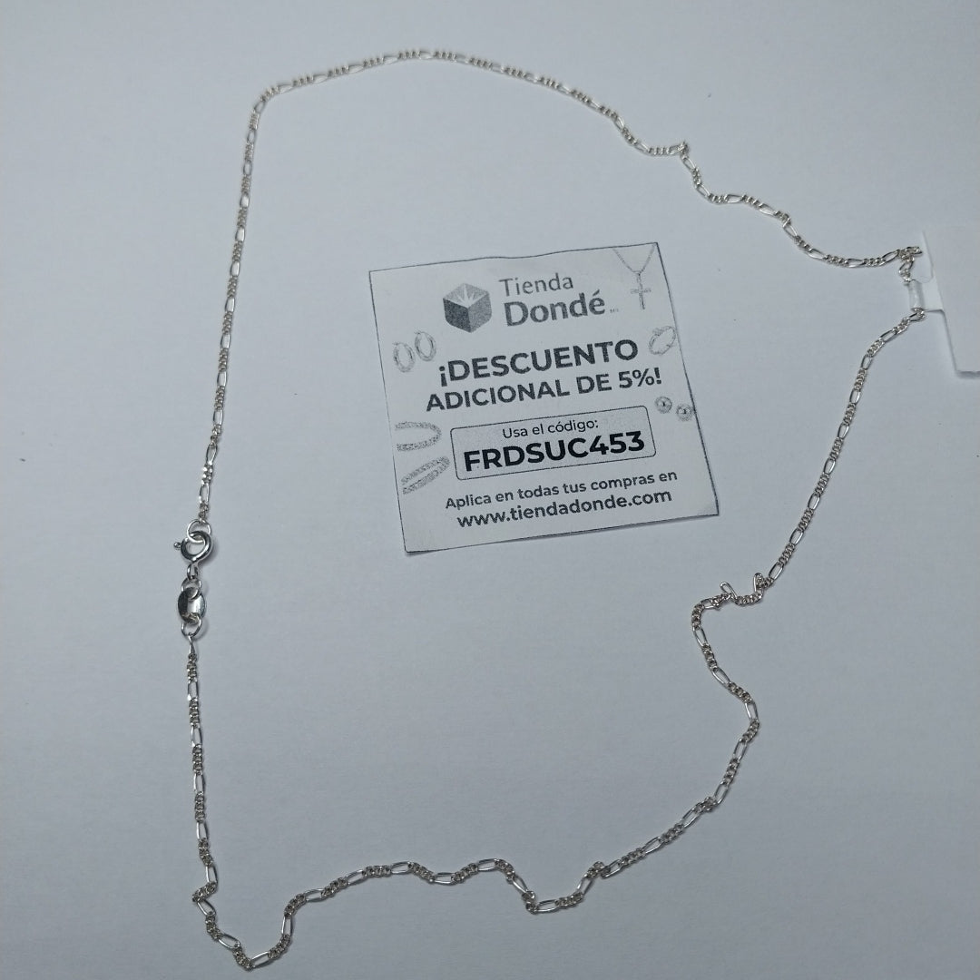 CADENA TEJIDO 3X1 PLATA .925 50 CM 2.3 GR (NUEVO)