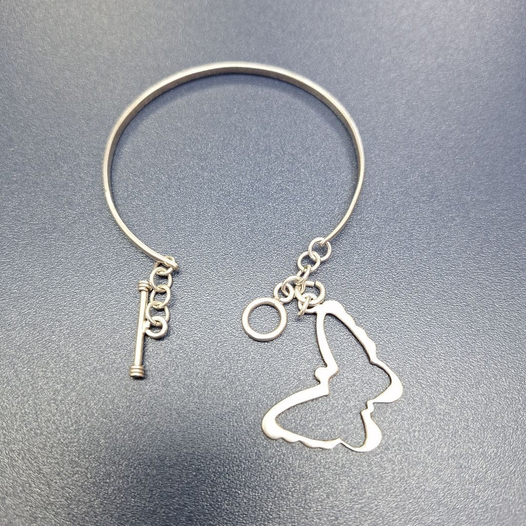 PULSERA RIGIDA PLATA 8.6 GRMS (SEMINUEVO)