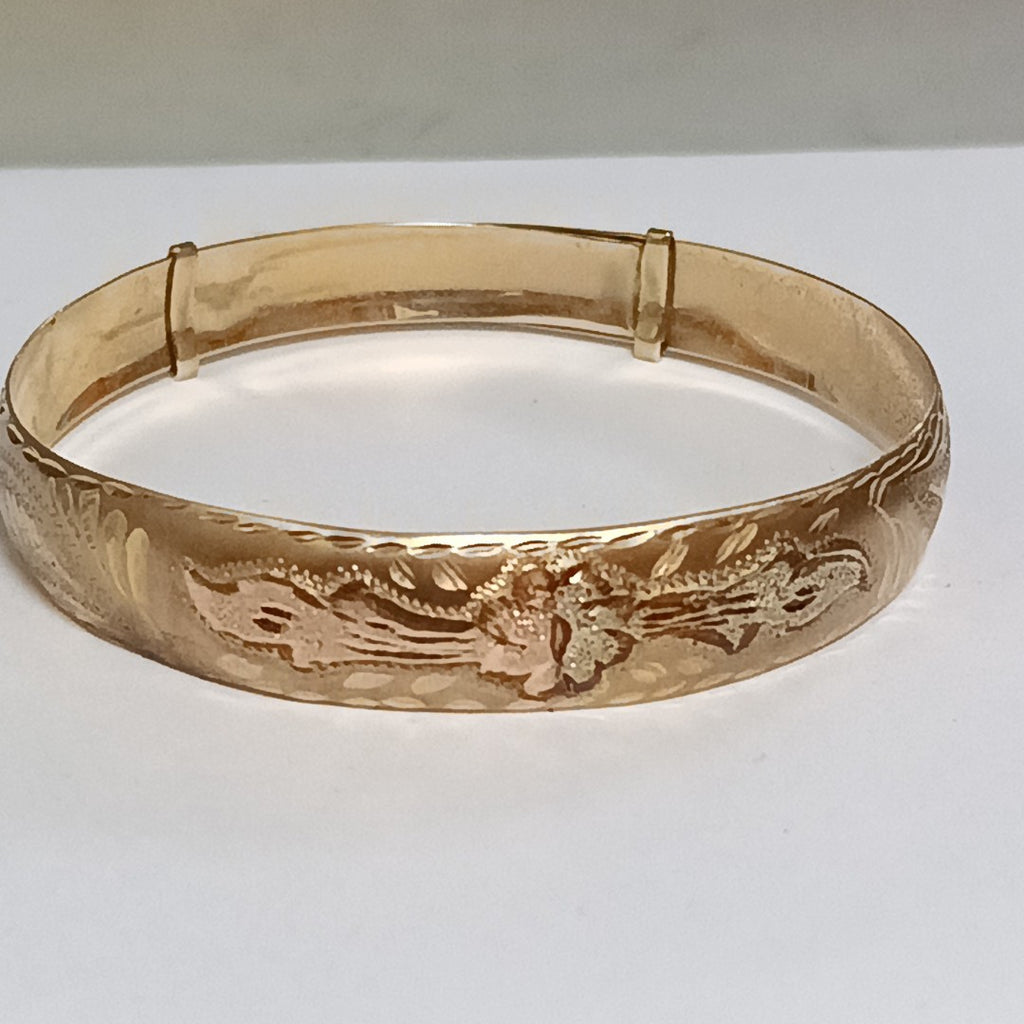 PULSERA RIGIDA ORO 10 K 8.7 GRMS (SEMINUEVO)