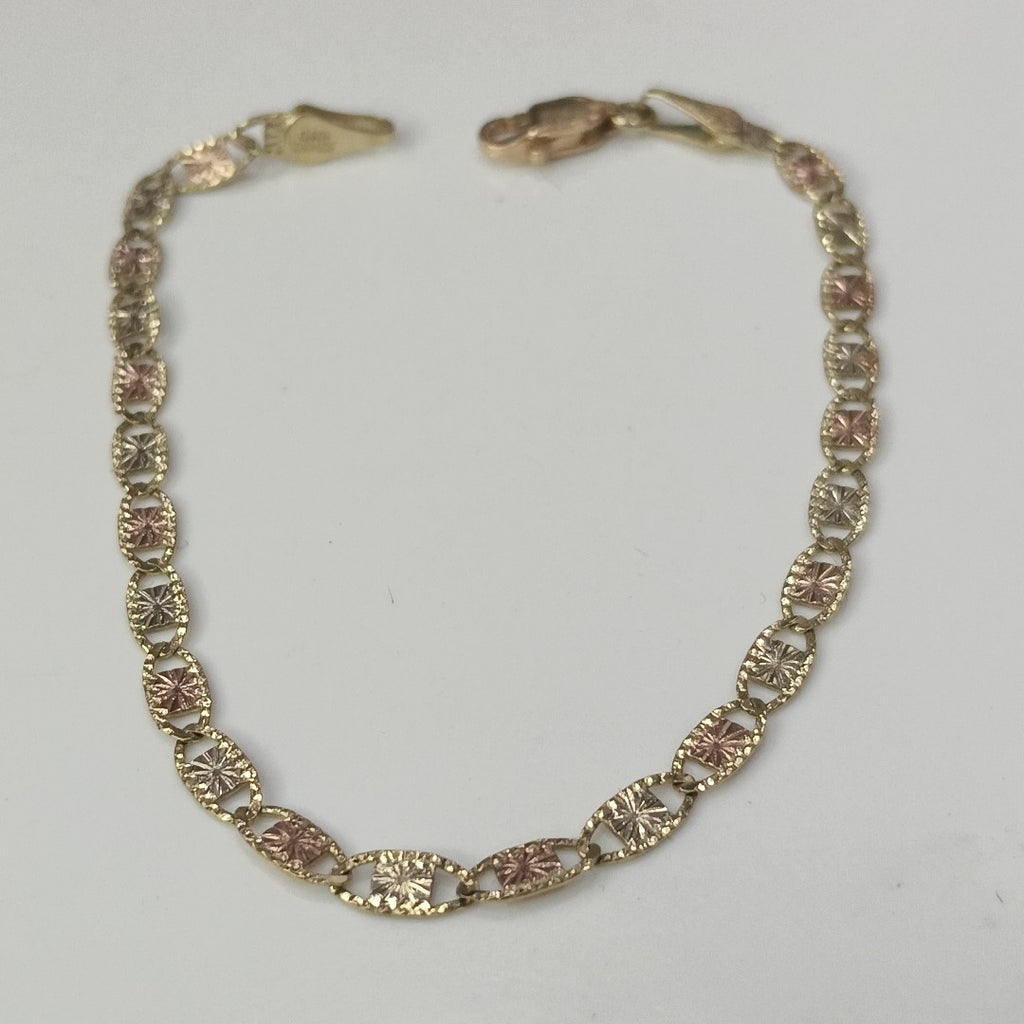 PULSERA ORO, ORO COMBINADO 10 K 2.5 GRMS (SEMINUEVO)