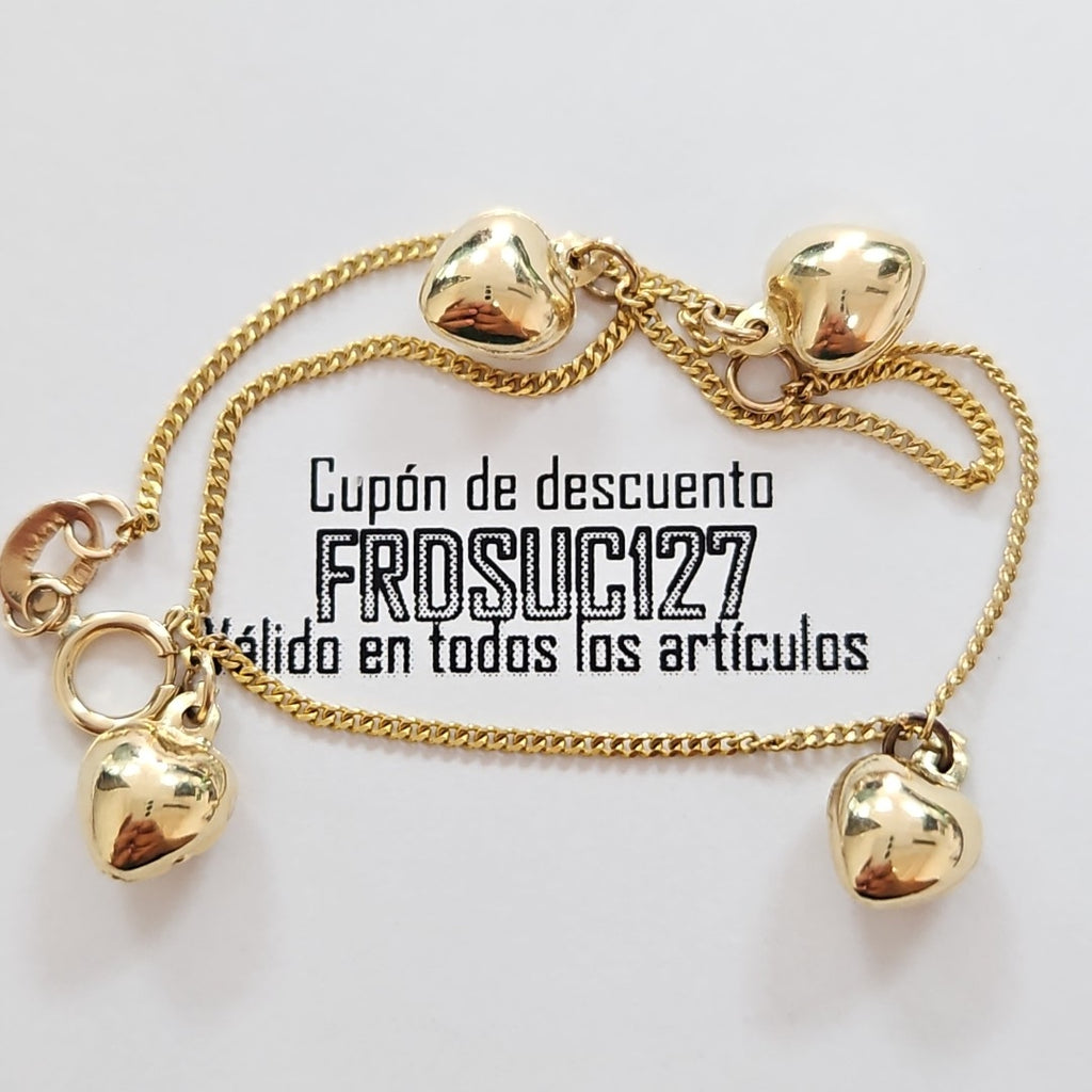 PULSERA ESPECIAL DIJES 10K 18 CM 1.6 GR (NUEVO)