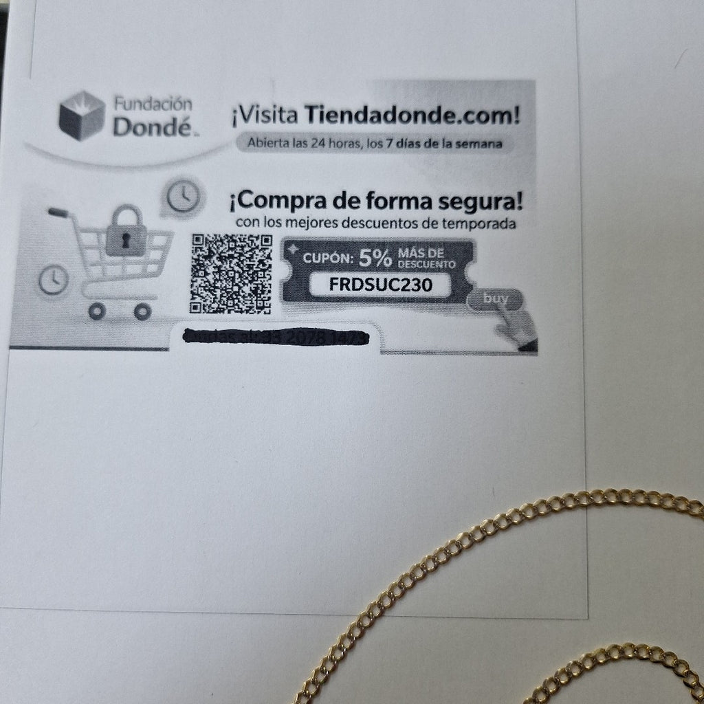 CADENA ORO 14 K 5,70 GRMS (SEMINUEVO)