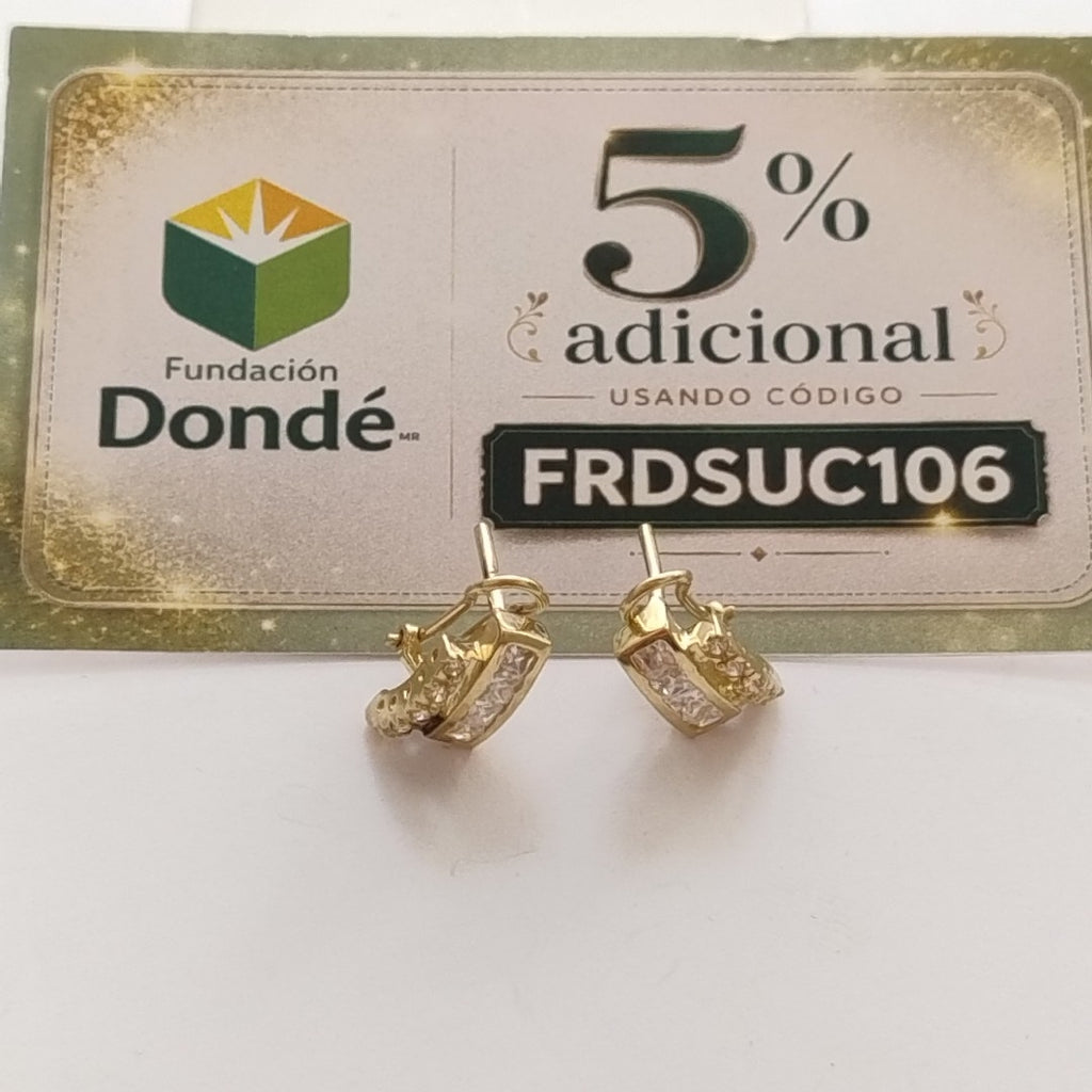 ARETES PAR ORO 10 K 4.2 GRMS (SEMINUEVO)