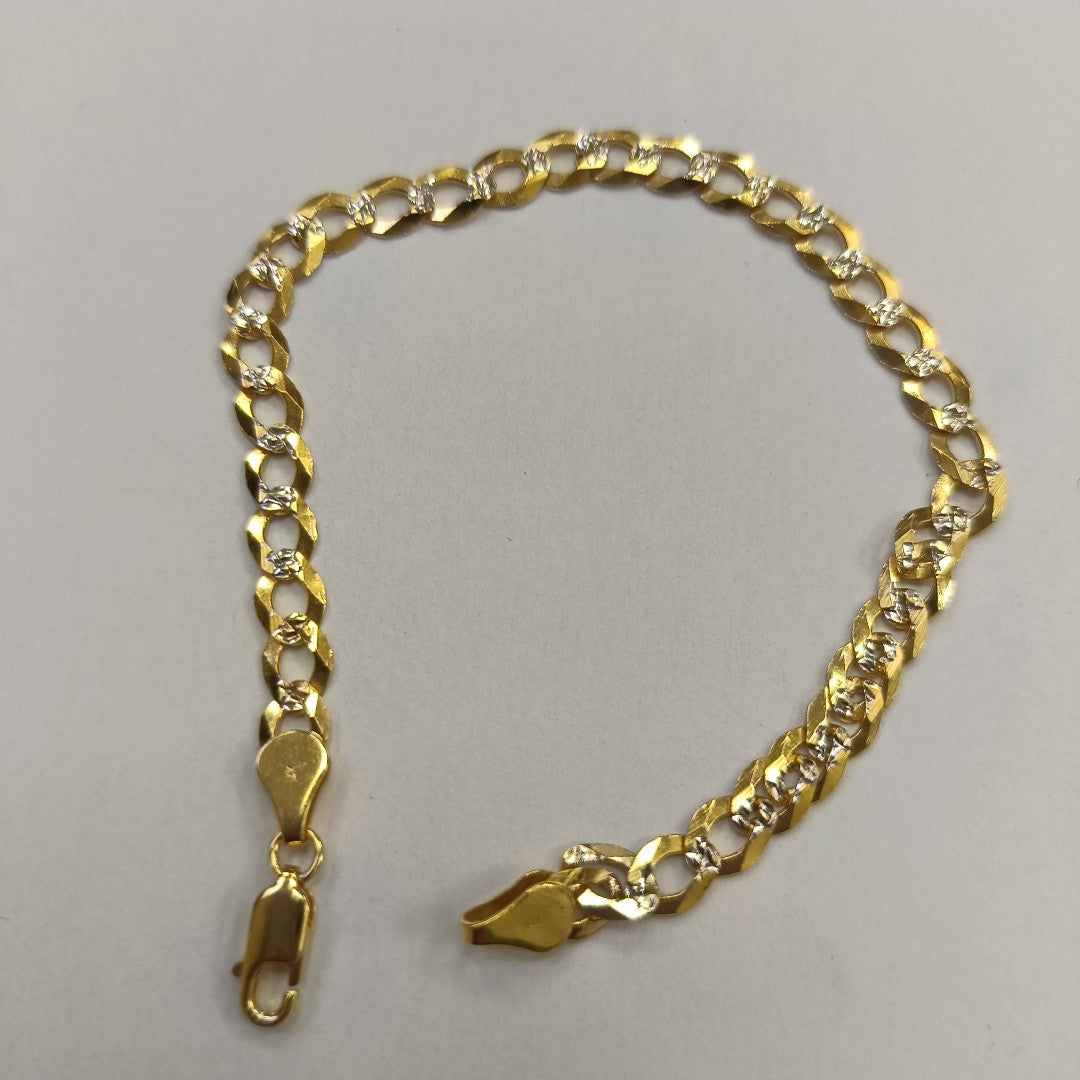 PULSERA BARBADA 14K 21 CM 6.5 GR (NUEVO)