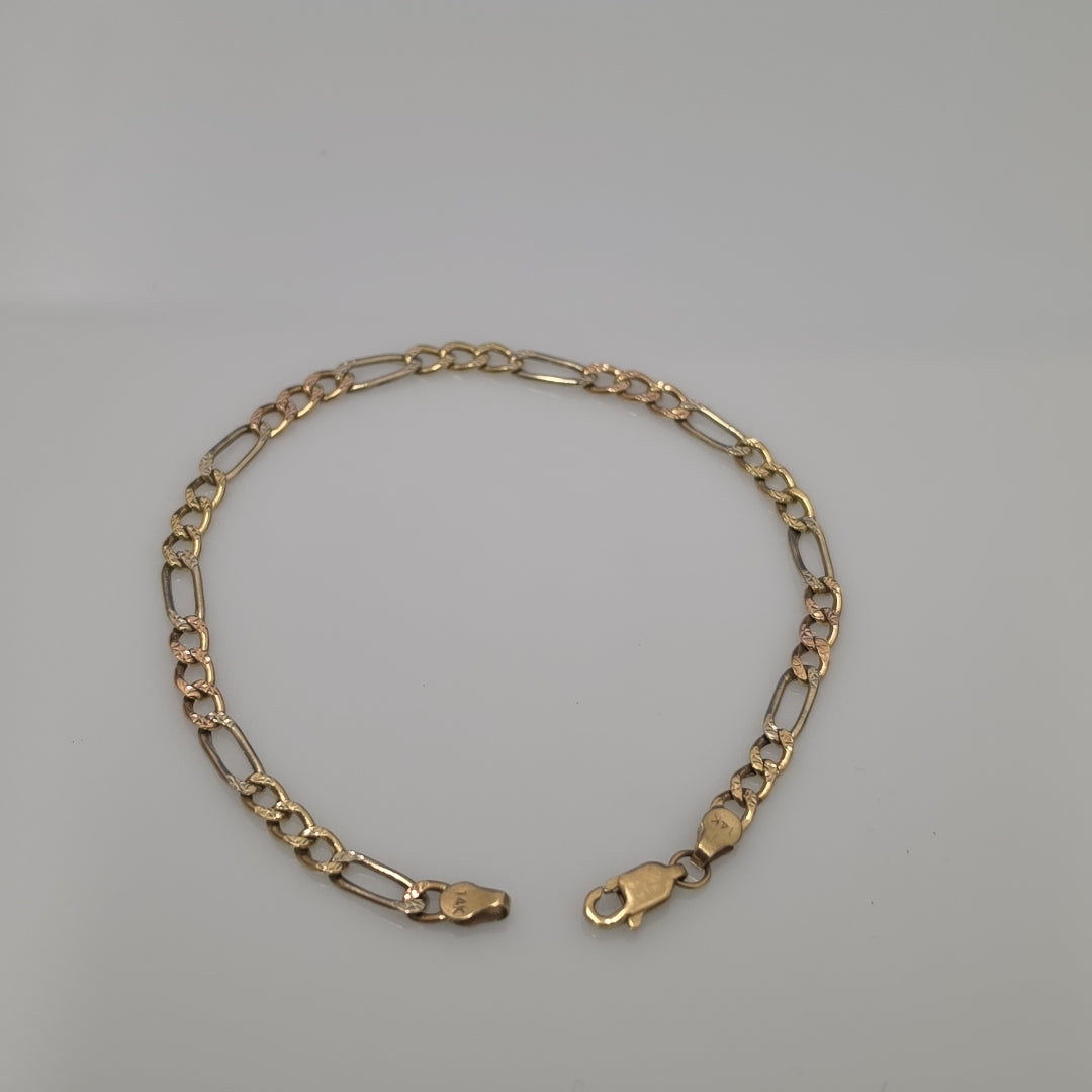 PULSERA ORO 14 K 3.2 GRMS (SEMINUEVO)