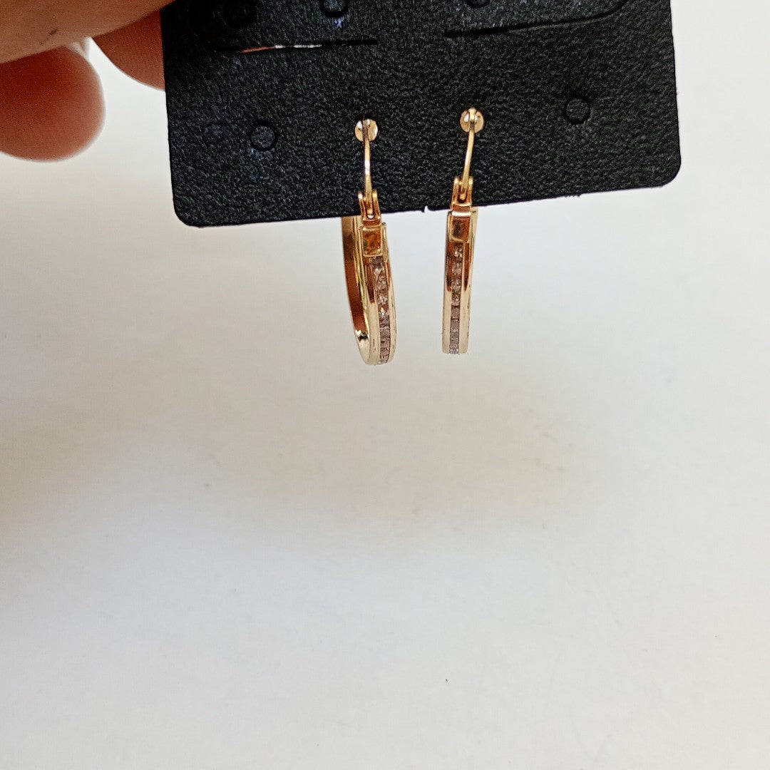 ARRACADAS PAR ORO 14 K 1.8 GRMS (SEMINUEVO)