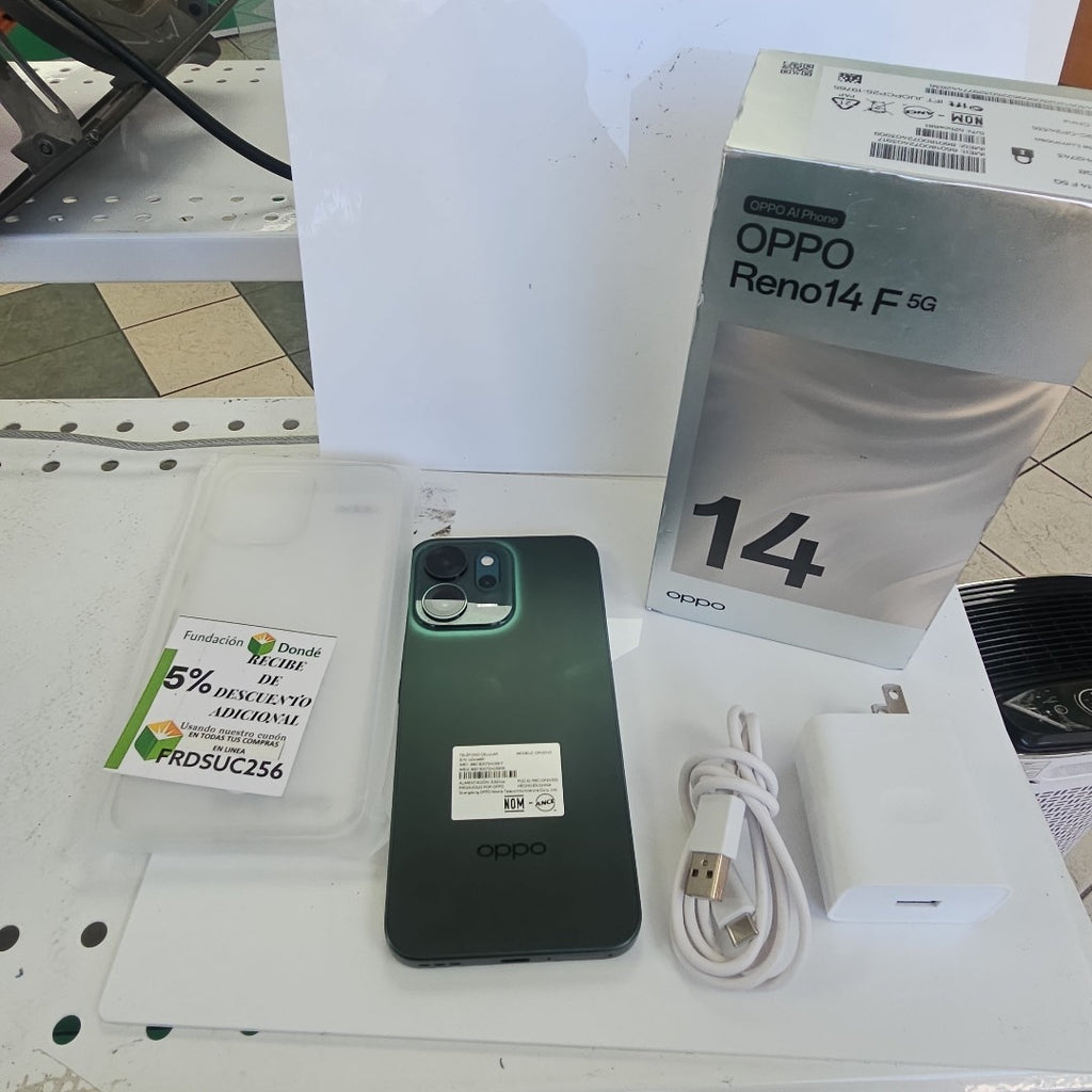 CELULAR OPPO RENO 14 F CPH2743 (2025) 256 GB 12 GB RAM (SEMINUEVO)