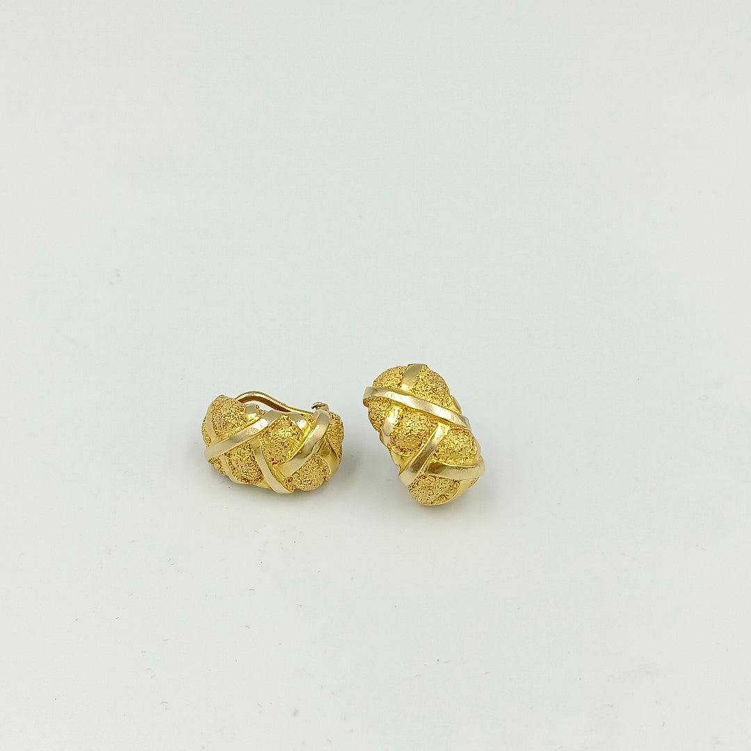 ARETES PAR ORO 14 K 9,00 GRMS (SEMINUEVO)