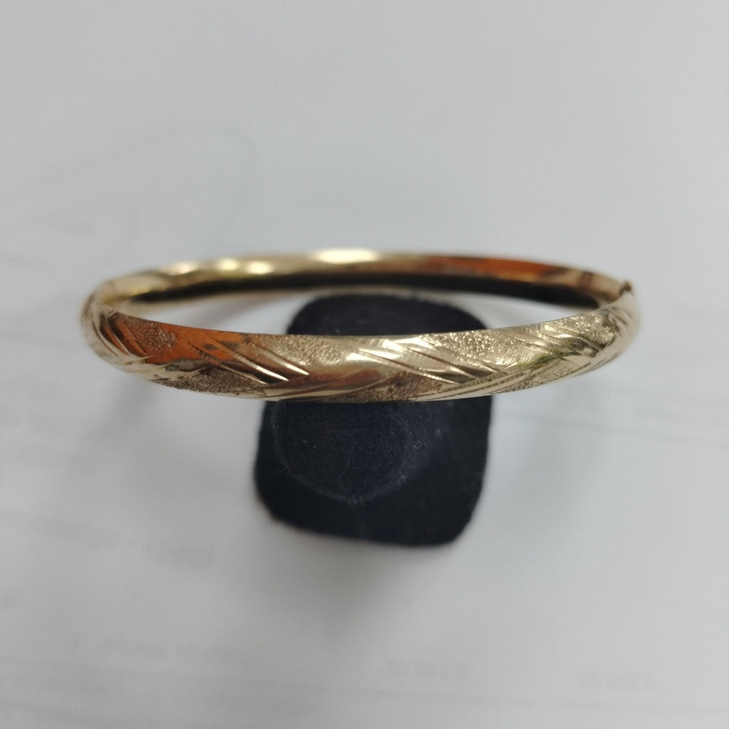 PULSERA RIGIDA ORO 10 K 7 GRMS (SEMINUEVO)