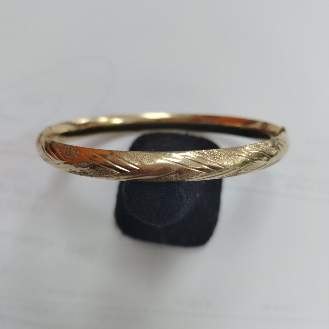PULSERA RIGIDA ORO 10 K 7 GRMS (SEMINUEVO)