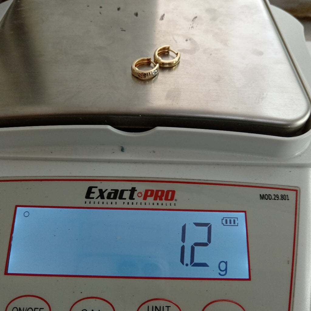ARETES PAR ORO 10 K 1.2 GRMS (SEMINUEVO)