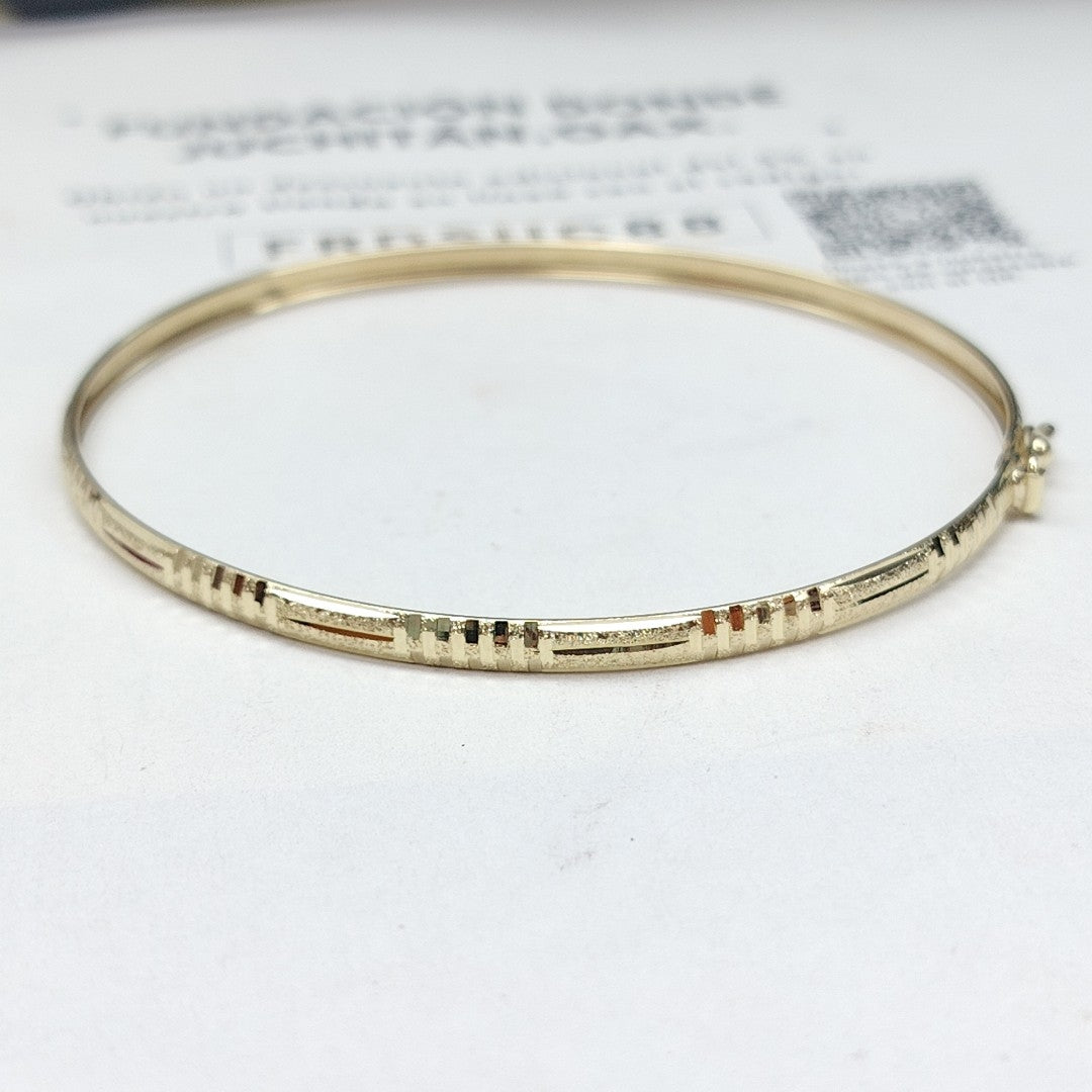 PULSERA RIGIDA ORO 14 K 4 GRMS (SEMINUEVO)