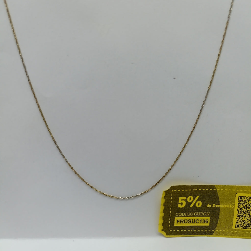 CADENA ORO 14 K 0.9 GRMS (SEMINUEVO)