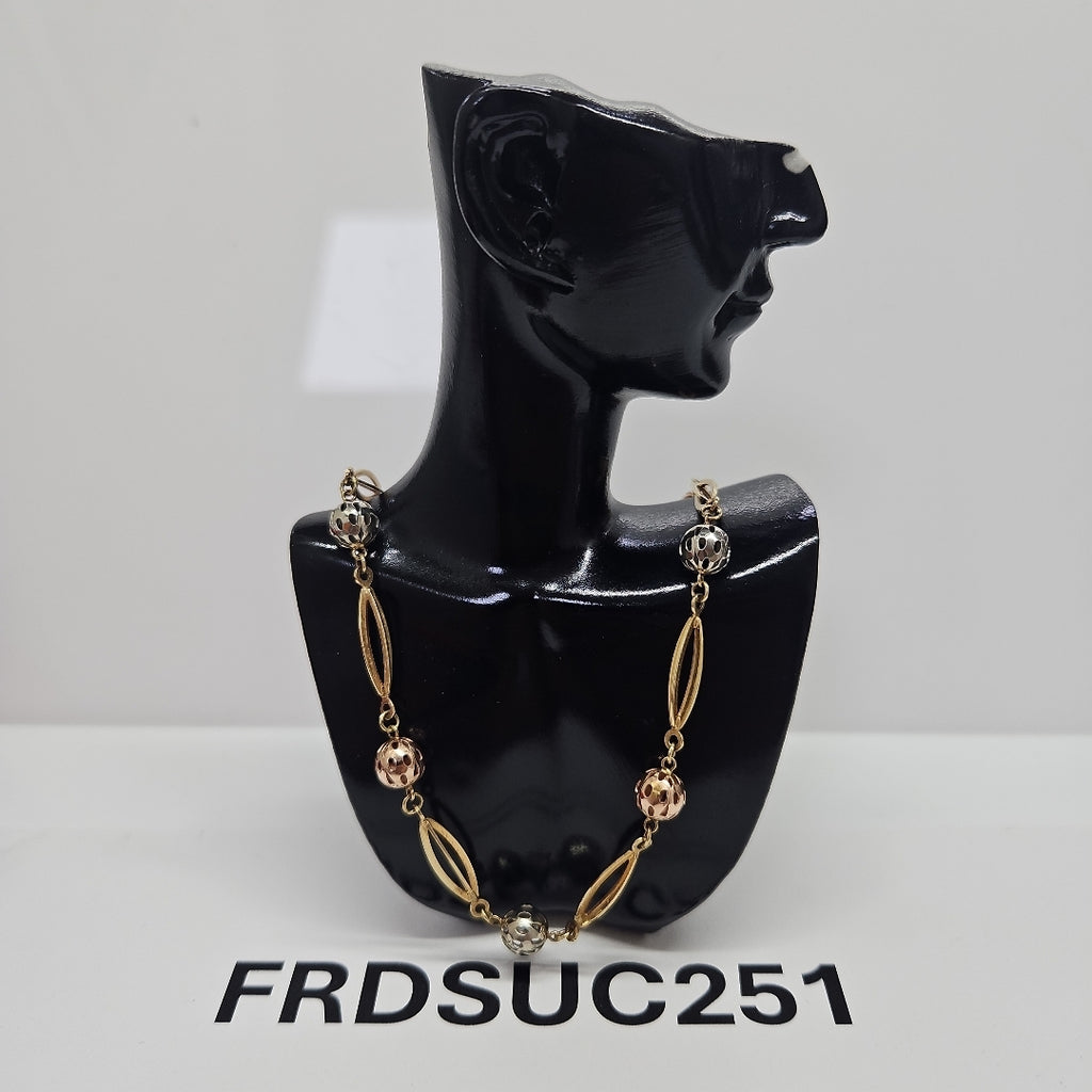 GARGANTILLA ORO, ORO COMBINADO 14 K 15.6 GRMS (SEMINUEVO)