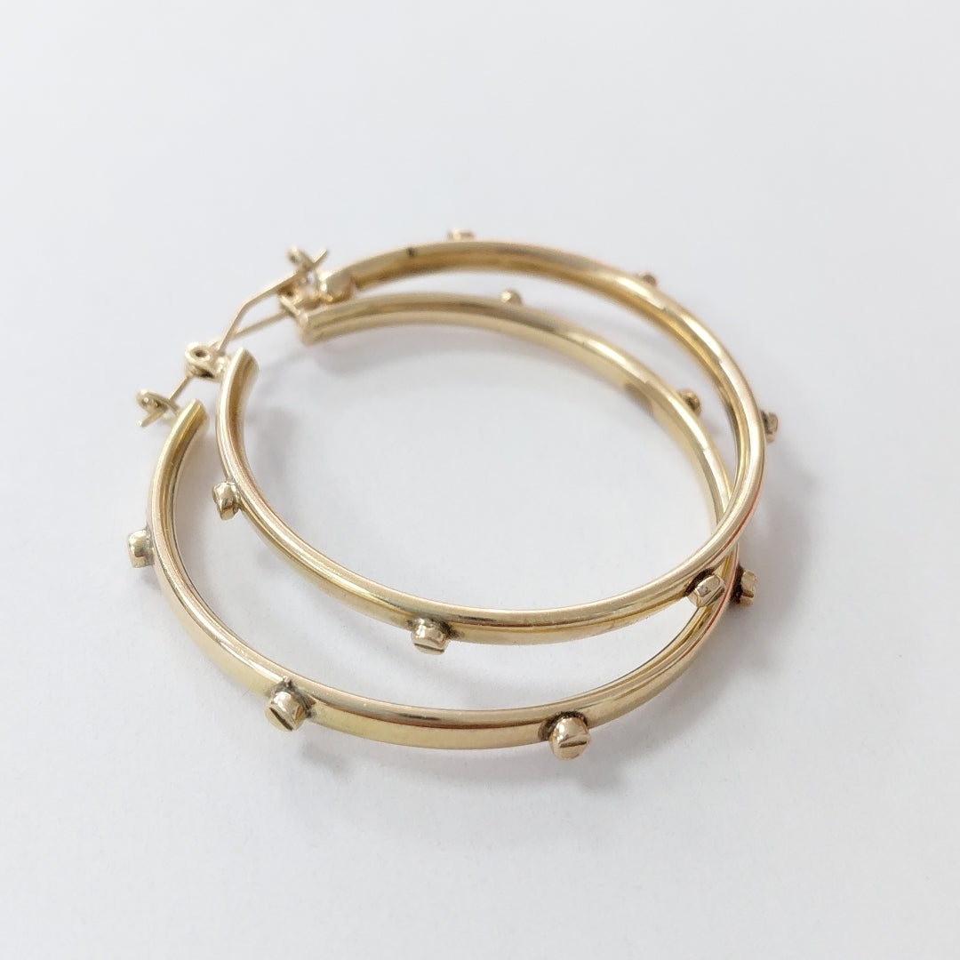 ARRACADAS PAR ORO 14 K 5.9 GRMS (SEMINUEVO)