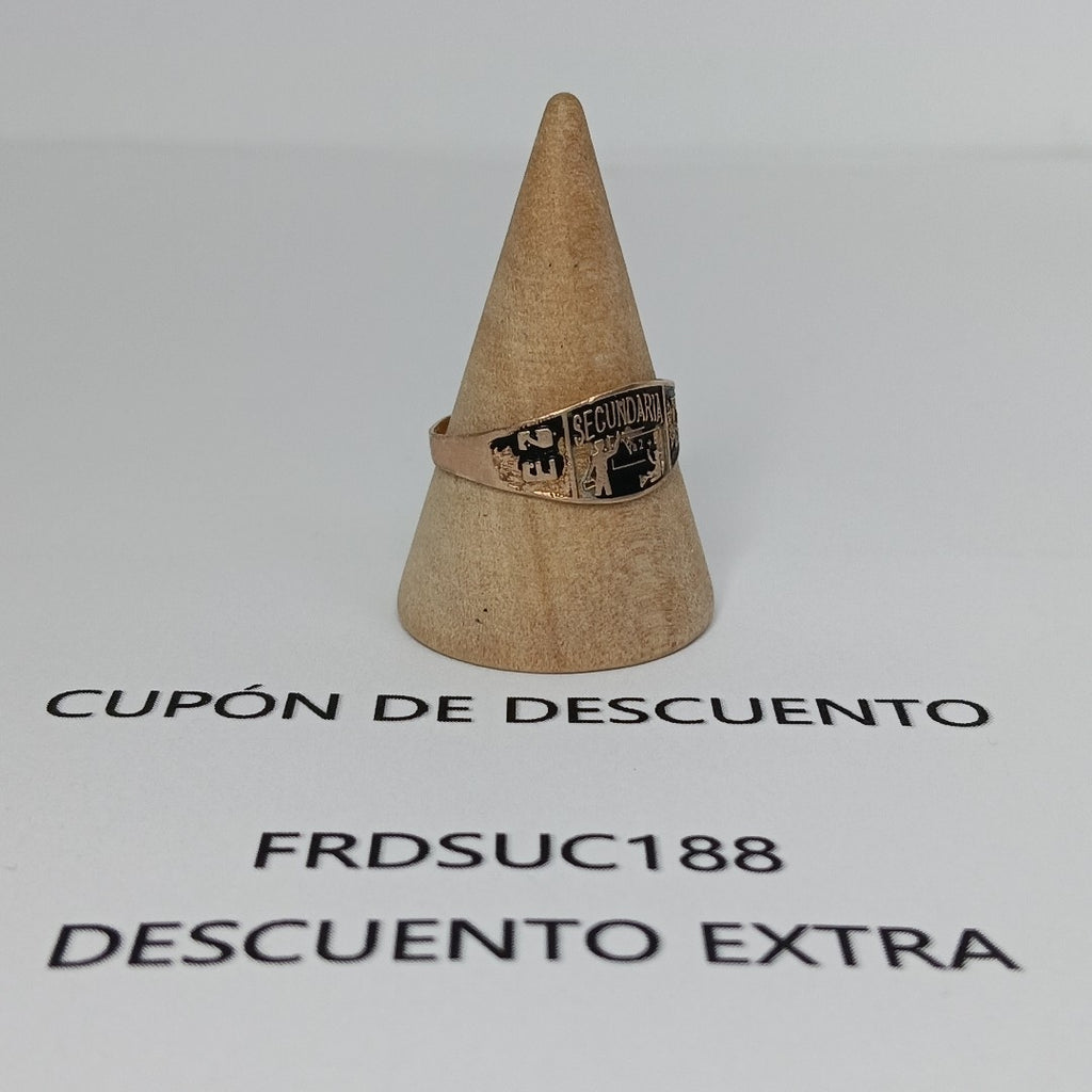 ANILLO DE GRADUACIÓN ORO 8 K 1 GRMS (SEMINUEVO)
