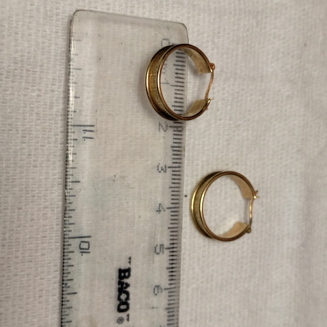 ARRACADAS PAR ORO 14 K 2.4 GRMS (SEMINUEVO)