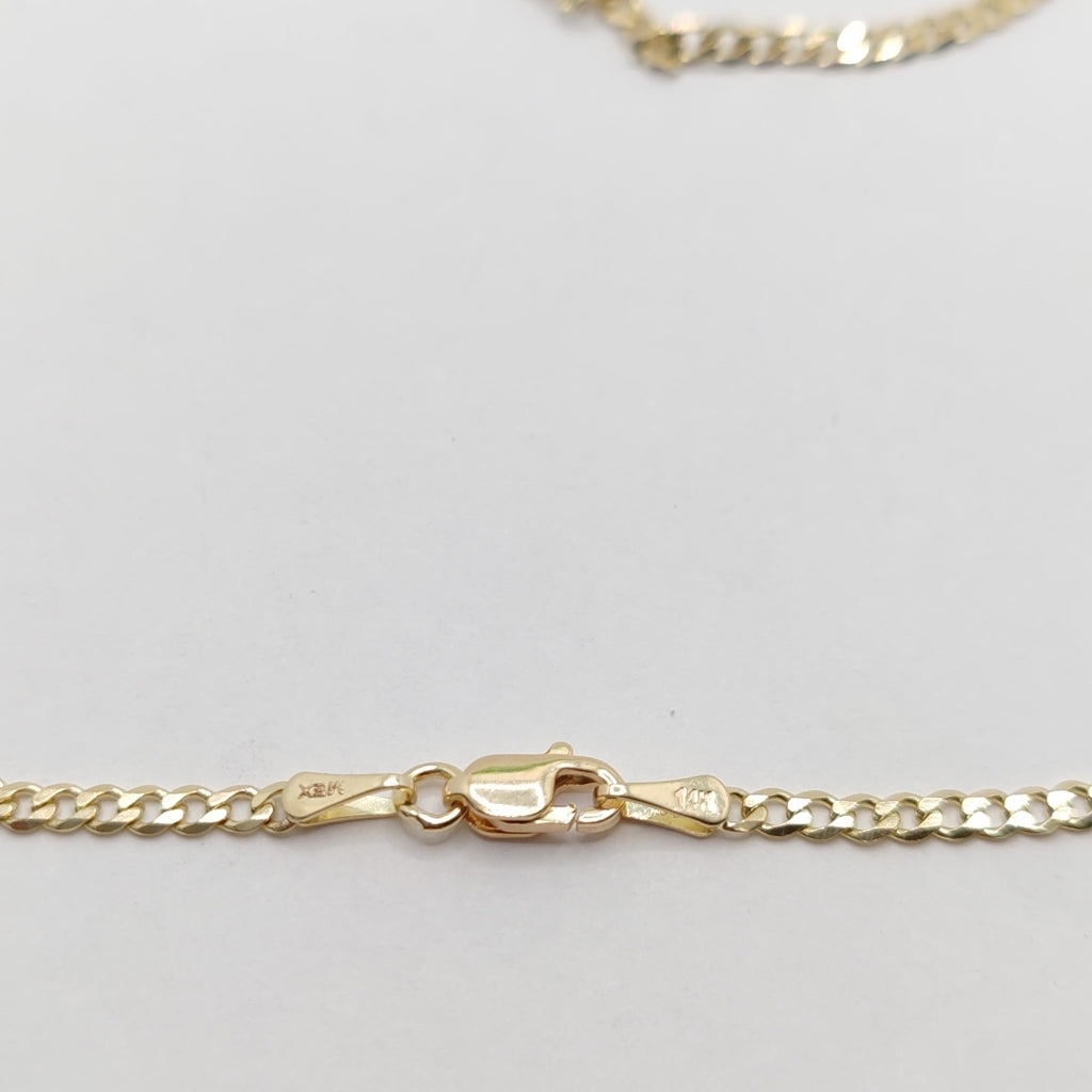 CADENA BARBADA 14K 60 CM 5.9 GR (NUEVO)