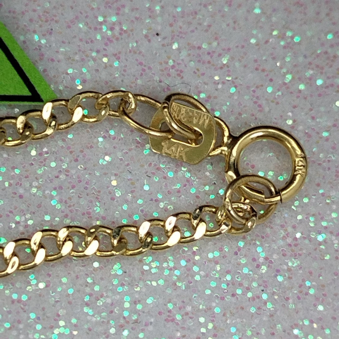 CADENAS BARBADA AMARILLA ORO 14K 2.1 (NUEVO)