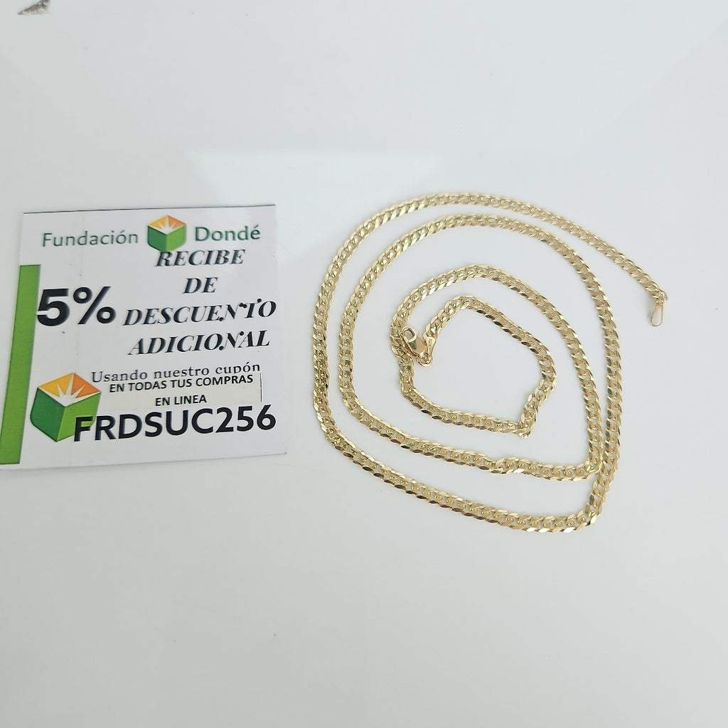 CADENA BARBADA 14K 60 CM 10 GR (NUEVO)
