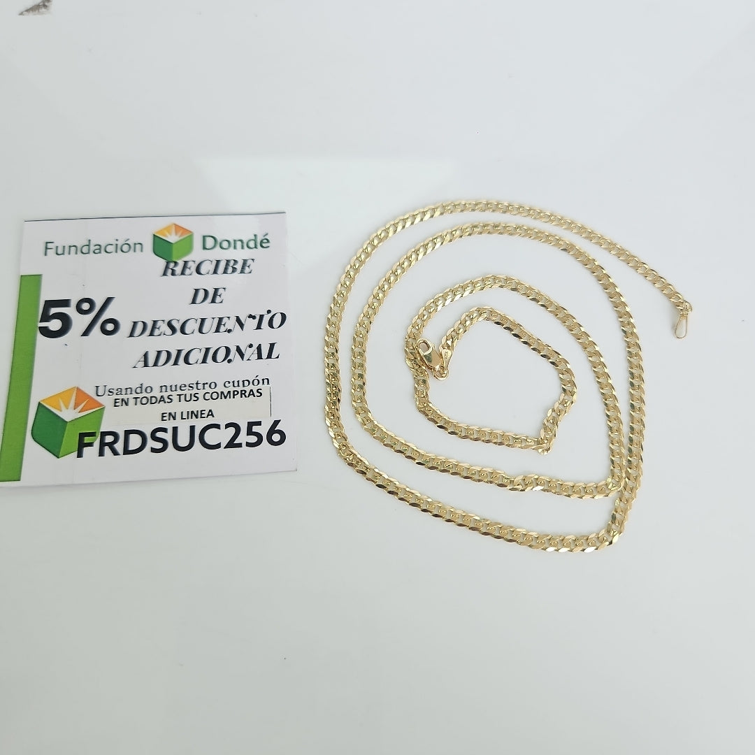 CADENA BARBADA 14K 60 CM 10 GR (NUEVO)