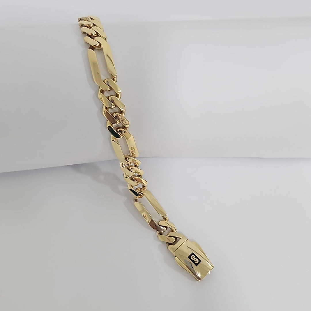 PULSERA CABALLERO MONACO ORO 14K 12.9 (NUEVO)