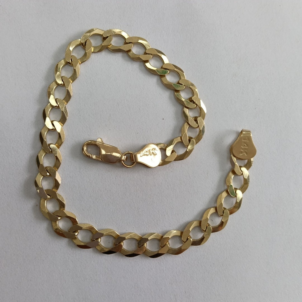 PULSERA BARBADA 14K 21 CM 11 GR (NUEVO)