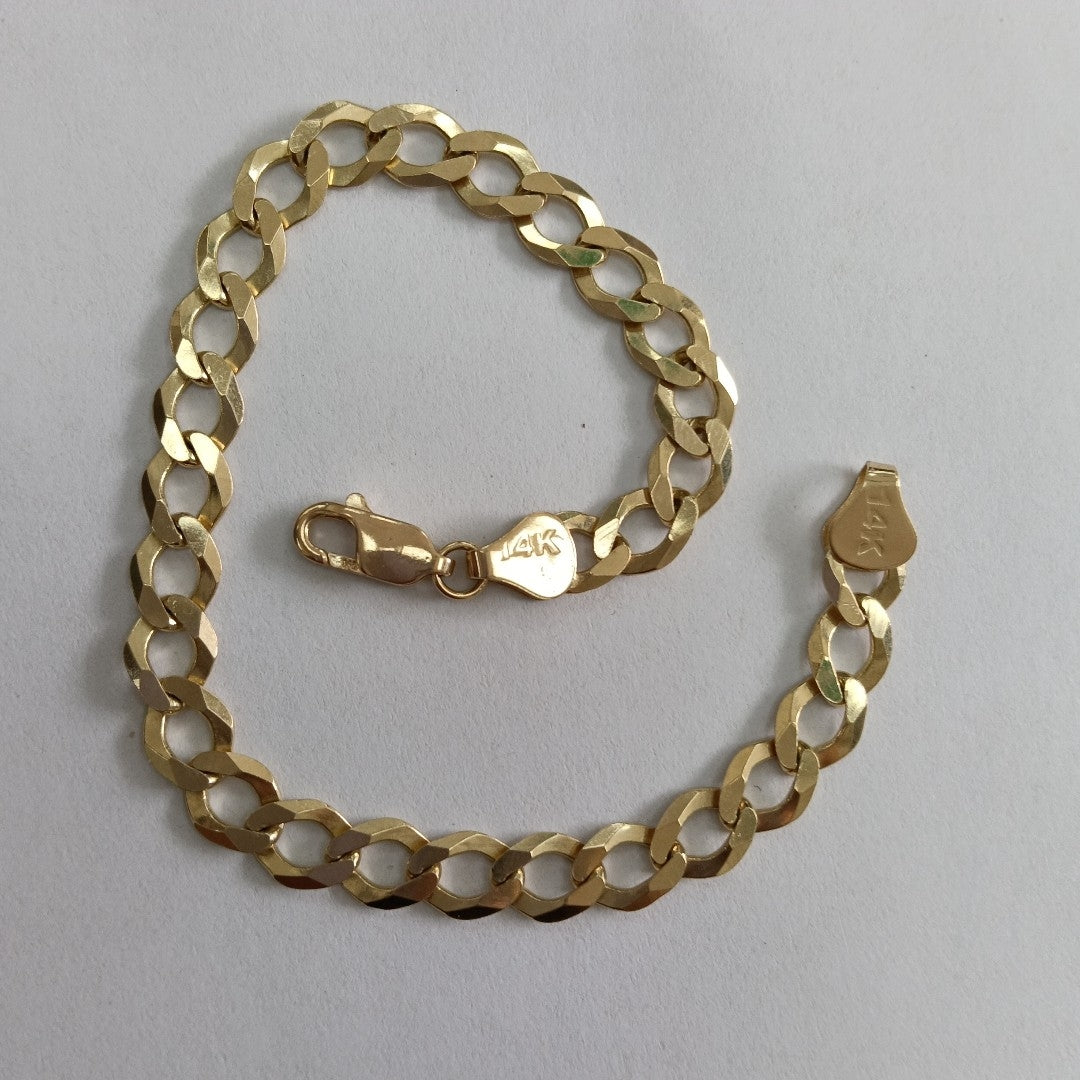 PULSERA BARBADA 14K 21 CM 11 GR (NUEVO)