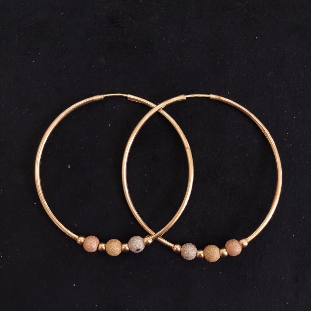 ARRACADAS PAR ORO 14 K 4.5 GRMS (SEMINUEVO)