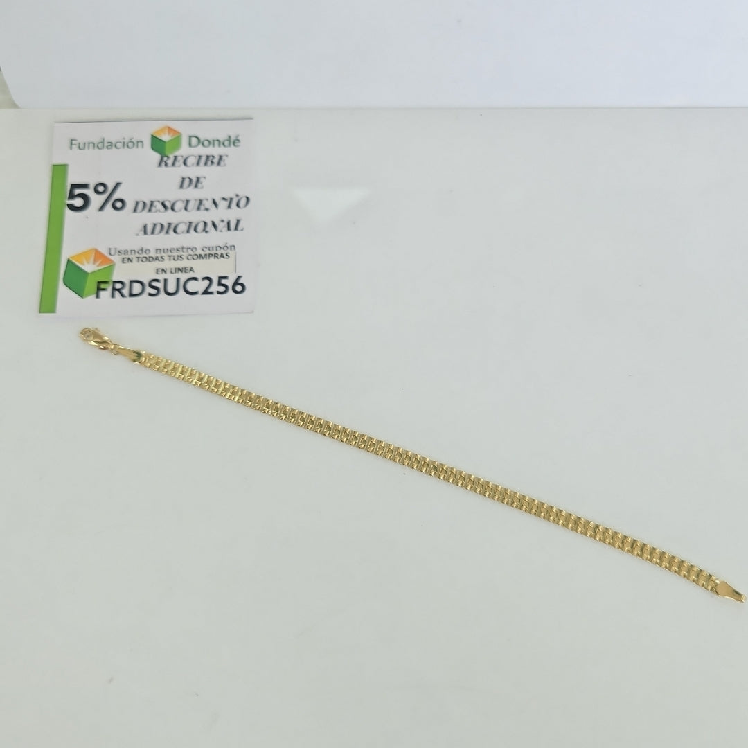 PULSERA ESPECIAL 14K 18 CM 4 GR (NUEVO)