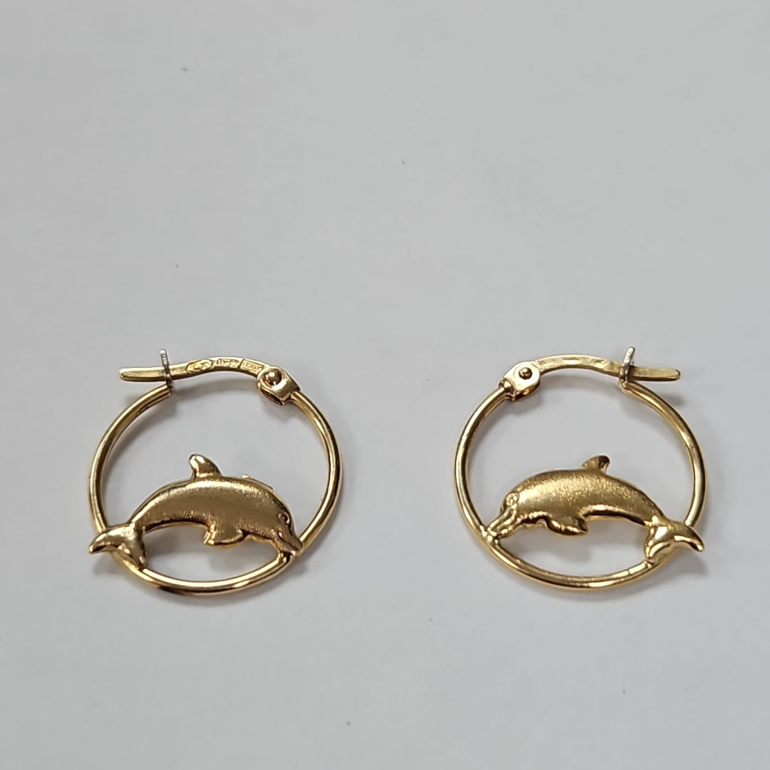 ARETES PAR ORO 14 K 1.9 GRMS (SEMINUEVO)