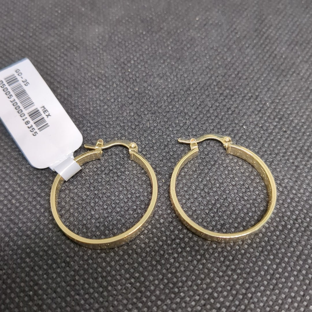 ARETES ARRACADAS TROQUELADA 14K 2.6 GR (NUEVO)