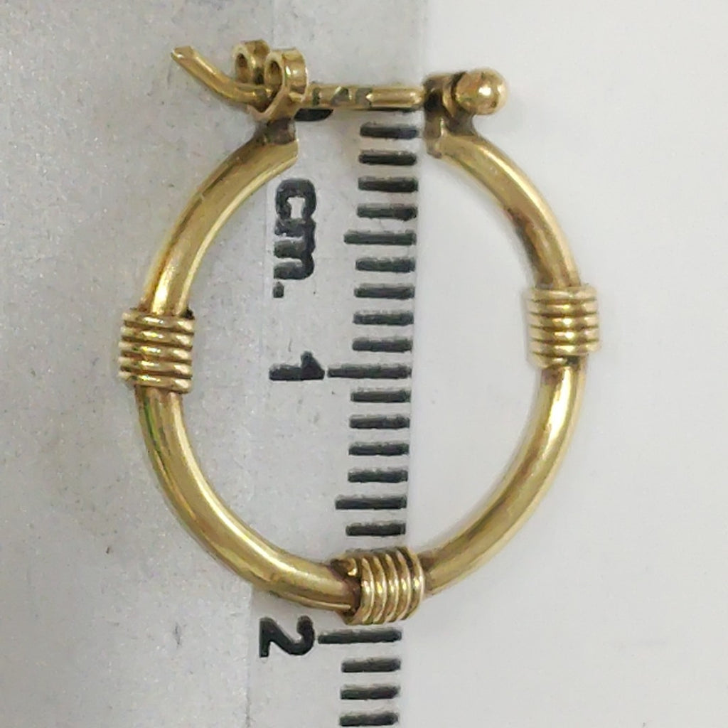 ARRACADAS PAR ORO 14 K 3.3 GRMS (SEMINUEVO)