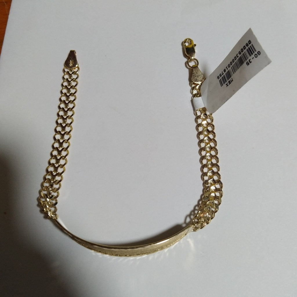 PULSERA ESCLAVA CHINO 14K 21 CM 9.8 GR (NUEVO)