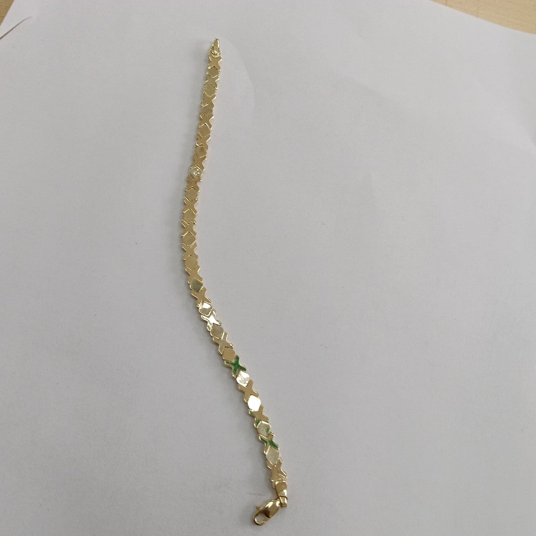 PULSERA ESP XOXO 14K 18 CM 6.1 GR (NUEVO)